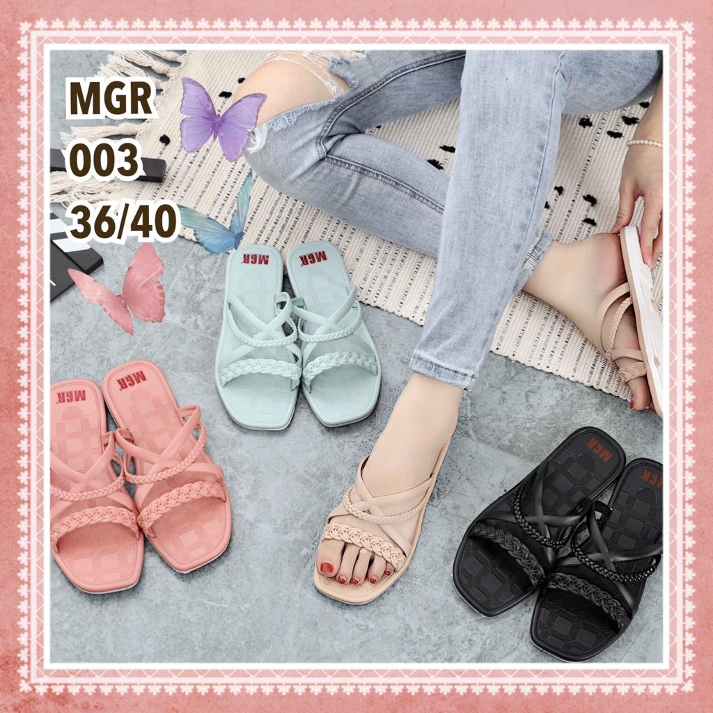 Sandal Gladiator Jelly Wanita Tali Kepang Import MGR Size 36/40 (003)