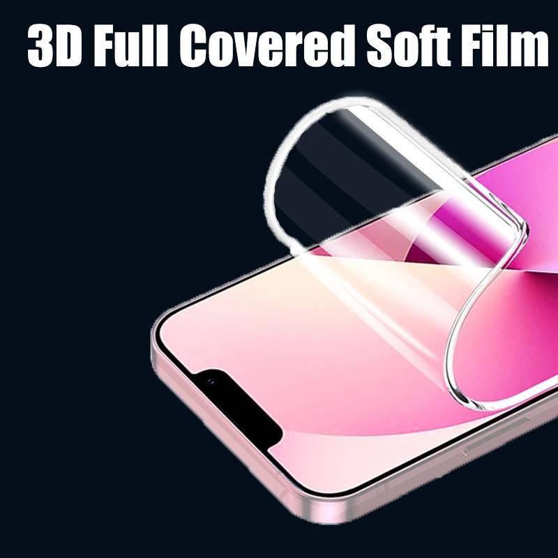 1pc Film Pelindung Layar Hydrogel Full Cover Untuk iPhone 14 13 12 Pro Max Mini 14 Plus 14 Pro 13Pro 12Pro