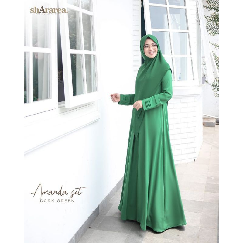 Amanda set ( Dres + Khimar) Original by shararea
