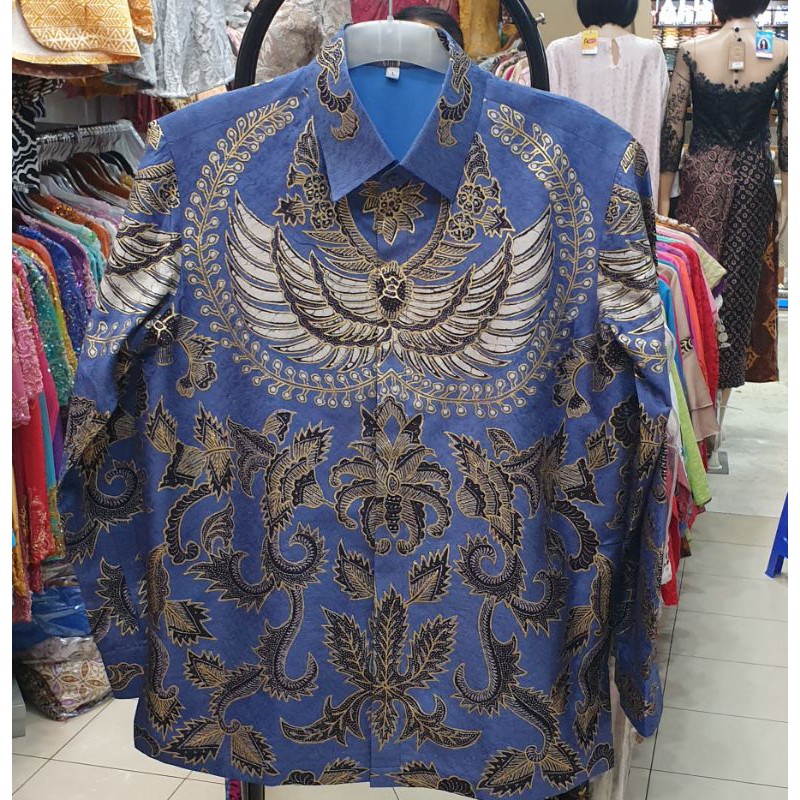 KEMEJA BATIK PRIA SUTRA ATBM PRADA (KIRIM INSTAN) SUTERA