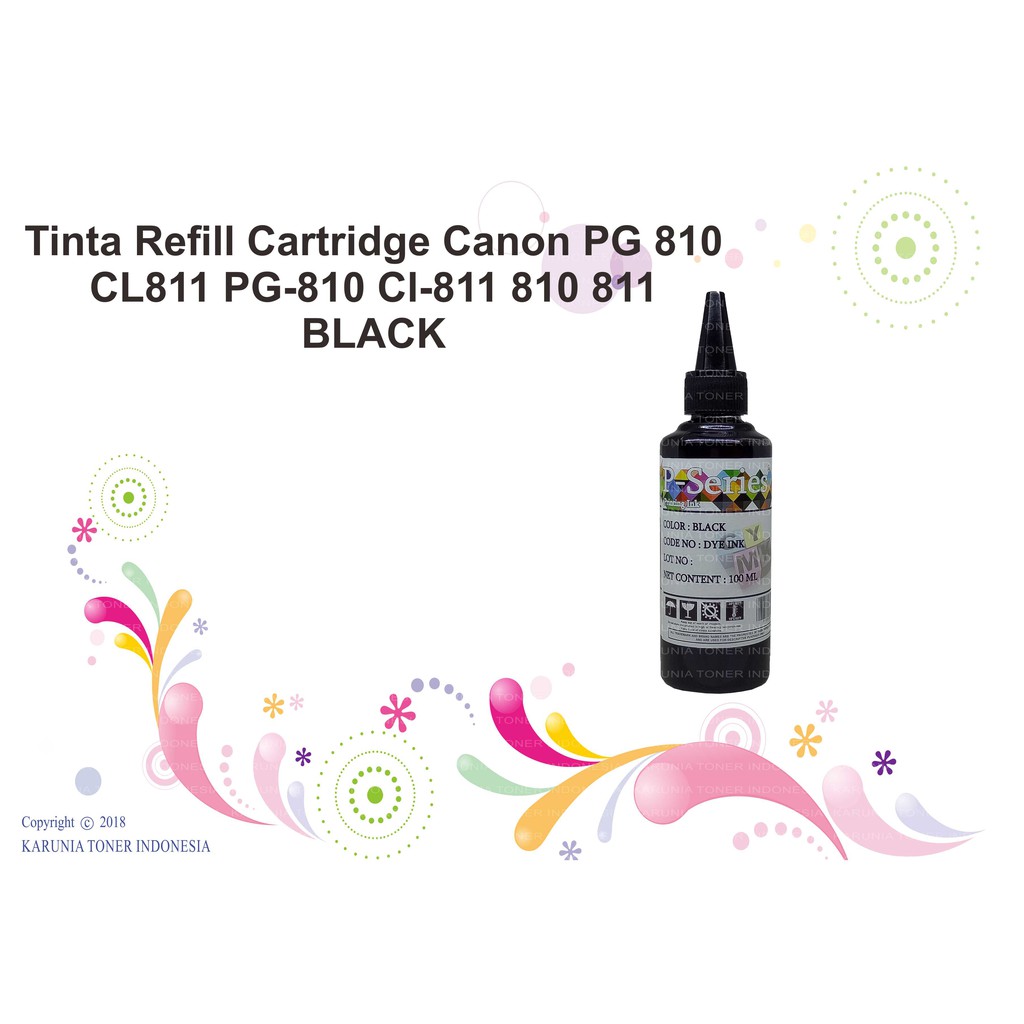 Tinta Refill Cartridge Canon PG810 CL811 PG-810 Cl-811 810 811