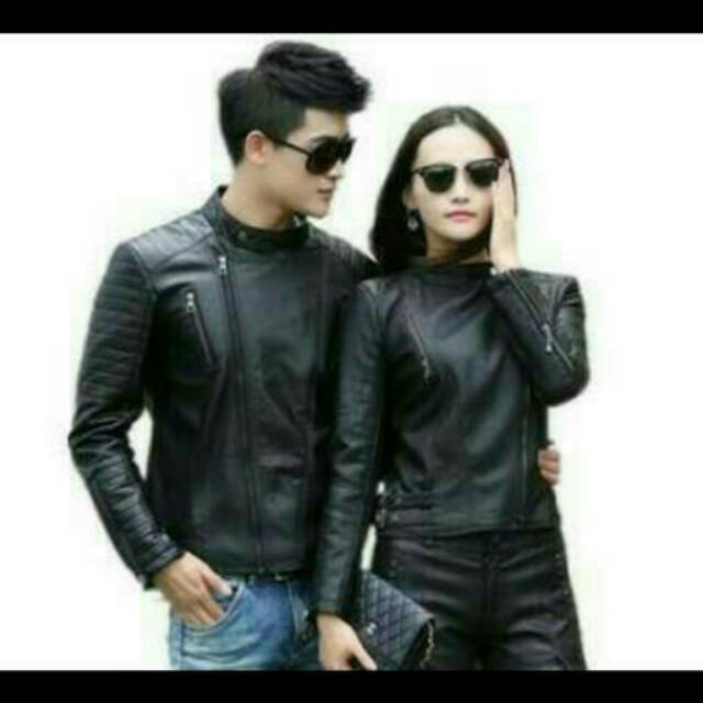 Jaket semi kulit couple