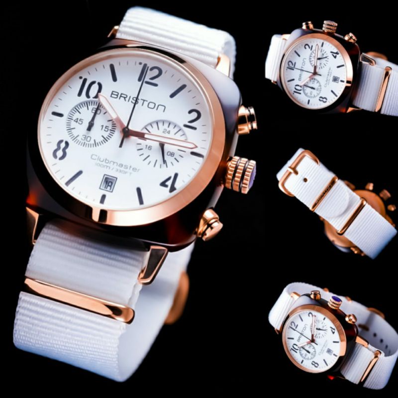 Jam Tangan Pria Merk Briston 330FT Canvass Free Box