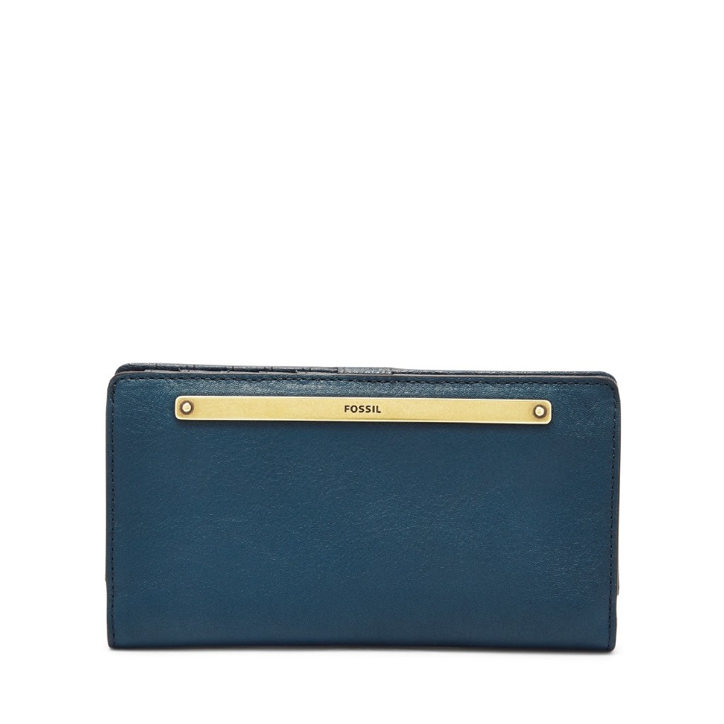 Fossil Liza Slim Bifold Blue SL7878-497 Dompet Wanita