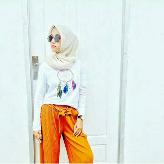 Kaos wanita lengan panjang dreamcatcher