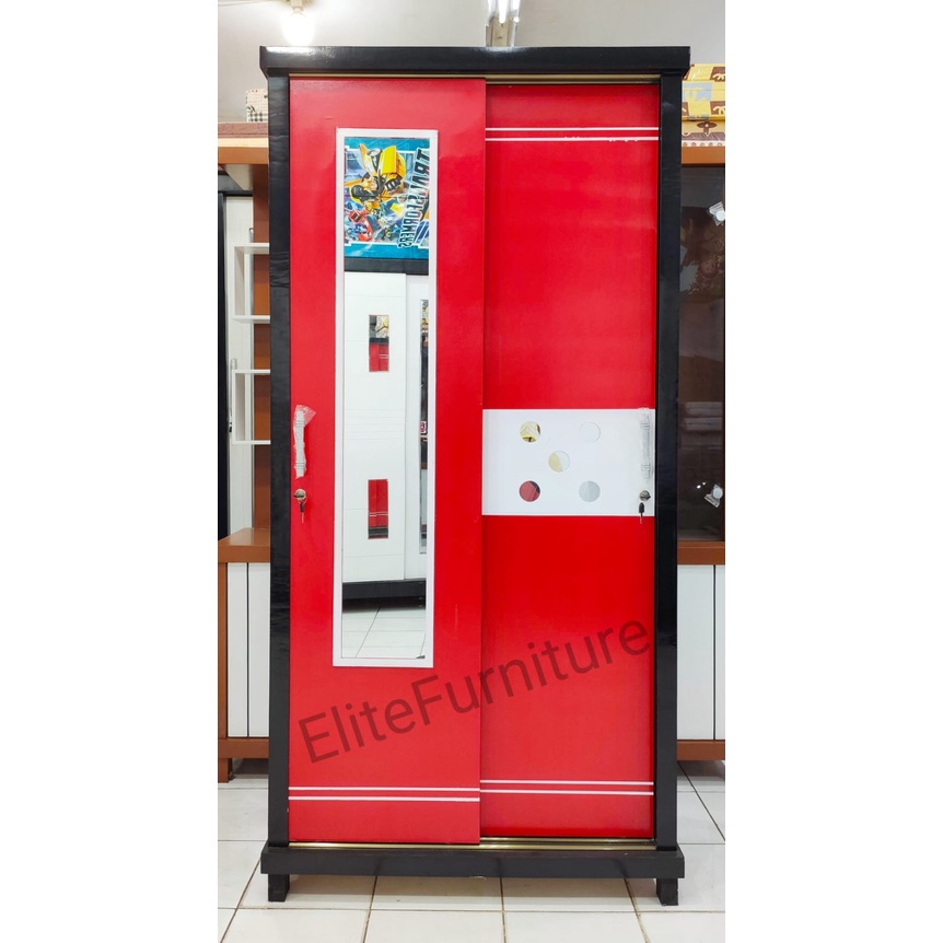 Lemari Baju Minimalis , Lemari Pakaian 2pintu , Lemari baju sliding 2pintu / Lemari Pakaian murah Me