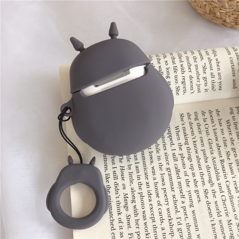 Casing Silikon Motif Kartun Totoro untuk Earphone Wireless Bluetooth