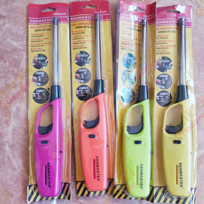 gas lighter Kenmaster pemantik gas korek api kompor korek kompor korek gas panjang pemantik api