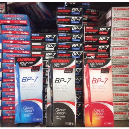 

Jual Snowman Pen Bp 7/ Bolpen/ Pulpen Isi 12Pc Hitam/Biru/Merah Gilaa!!!