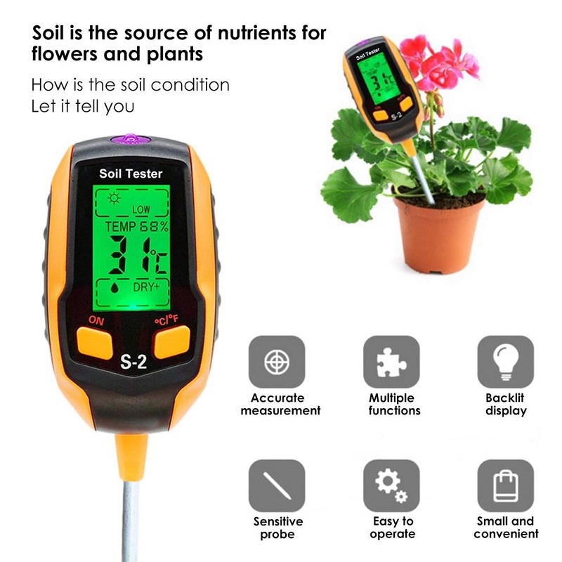 Mi.more Digital Soil Analyzer Tester 5in1 Meter Alat Ukur pH Tanah