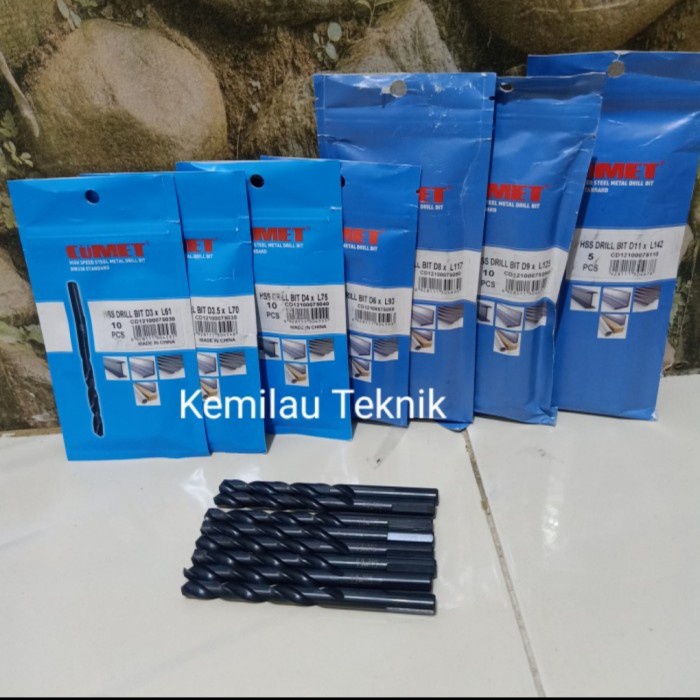 Mata Bor Besi Stainless Cumet 10Mm Black Oxide Hss Drill Bit 10 Mm