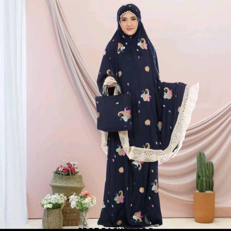 Mukena Bordir/mukena starla/mukena rayon