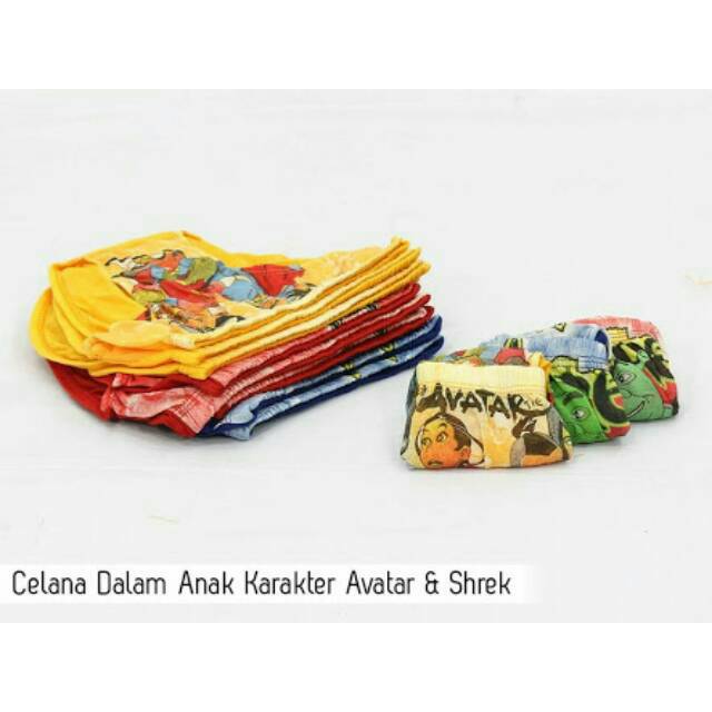 Celana dalam anak 4-6 Tahun Size S M L  XL karakter/cd anak laki-laki /celana dalam anak murah