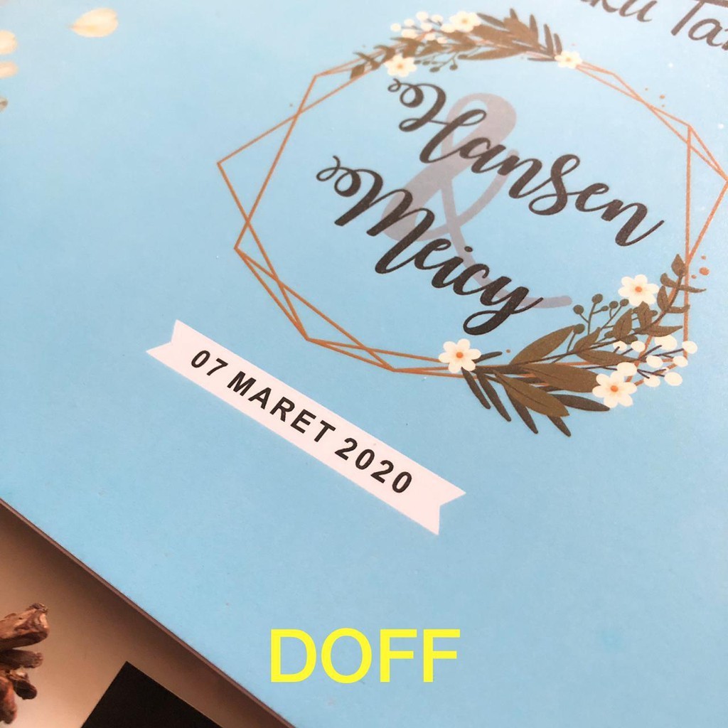 cetak buku tamu pernikahan murah unik custom nama | seri foto