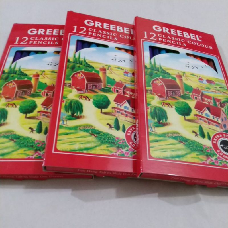 

Pensil Warna 12 panjang(Classic Colour Pencils) Greebel