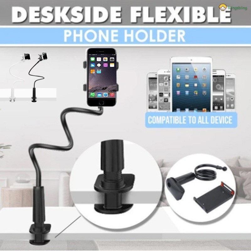 deskside phone holder jepit meja