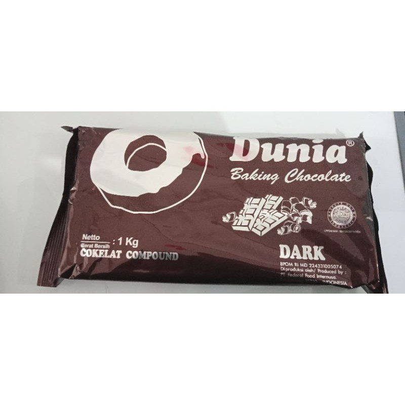 

Dunia Baking Chocolate Cokelat Compound Dark 1Kg