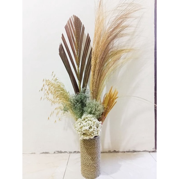 paket bunga aesthetick,dekorasi ,hiasan ruang tamu