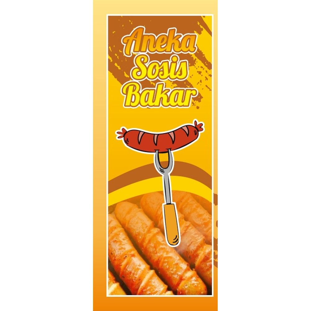 Spanduk Sosis Bakar - desain spanduk keren