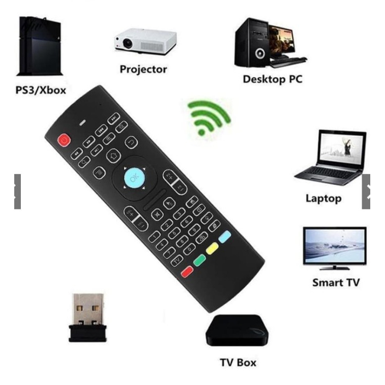 Air Mouse Keyboard Hp Wireless Remote Control Tv Android Pc Notebook
