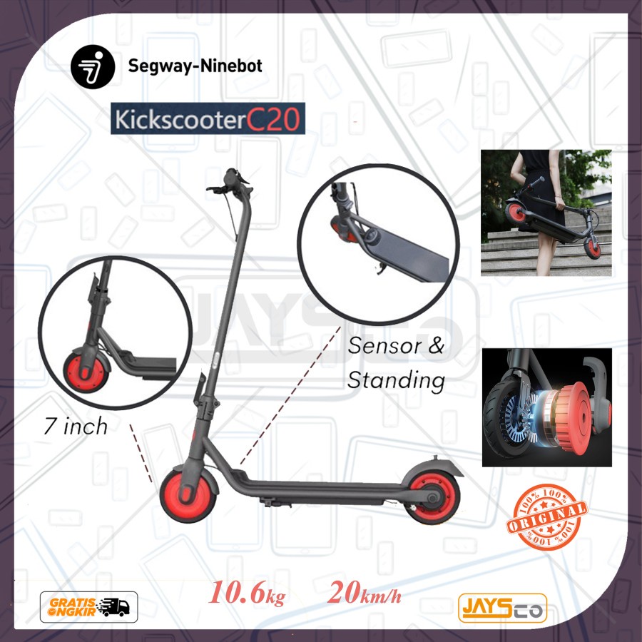 Segway Ninebot Kickscooter C20 Skuter Listrik Lipat Scooter Electric
