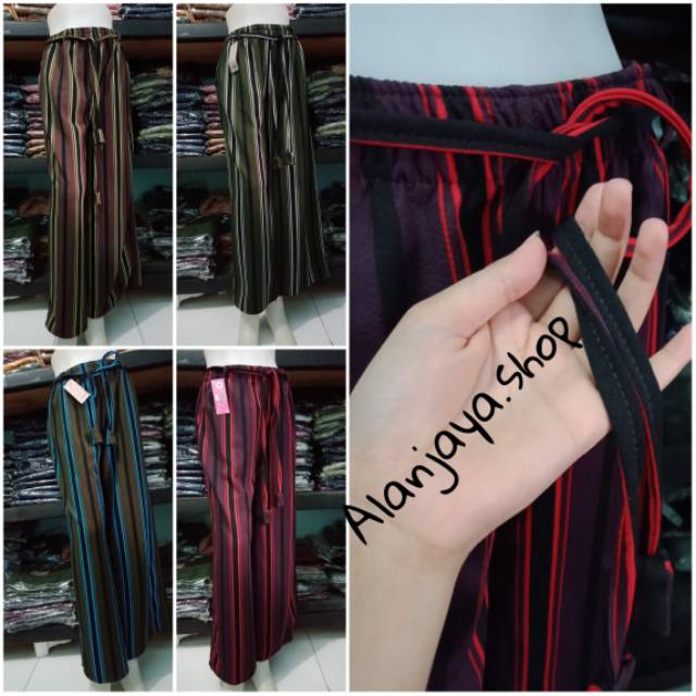 CELANA KULOT SALUR MODEL TALI PANJANG BAHAN CREPE