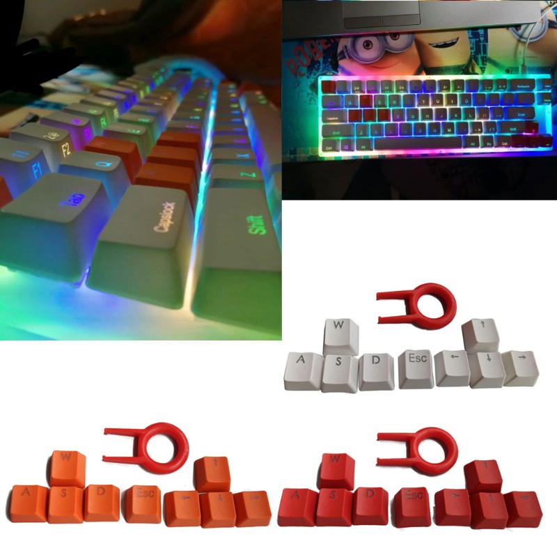 Vivi Keycap Keyboard 9 Tombol Pbt Wasd/Esc/Directional Dengan Penarik Key Cap Untuk Mx Switch