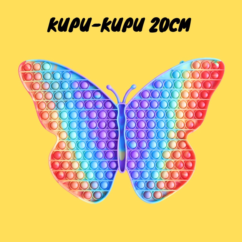 Mainan Pop It Jumbo Besar Murah Pop Its Big Size Rainbow  20cm 30cm-1