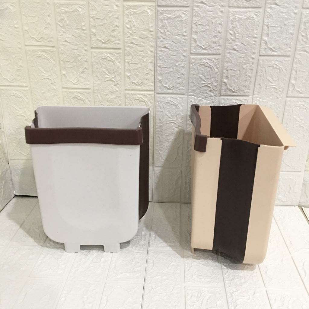 Trend-Foldable Hanging Trash Bin Tempat Sampah Gantung Tempat Sampah Lipat Tempat Sampah Dapur Mobil