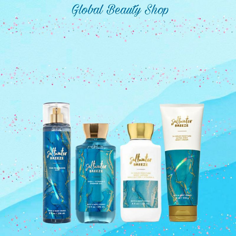 Saltwater Breeze - BBW ( Fragrance Mist - Body Lotion - Shower Gel - Body Cream )