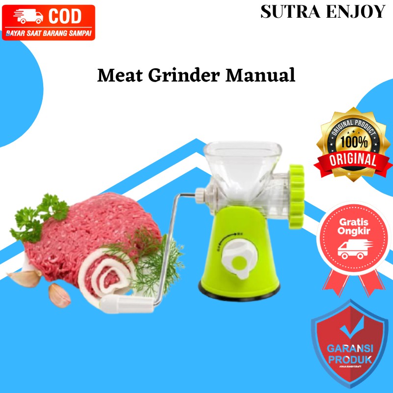 Meat Grinder Manual Gilingan Daging Alat Giling Daging Alat Penggiling Daging Manual