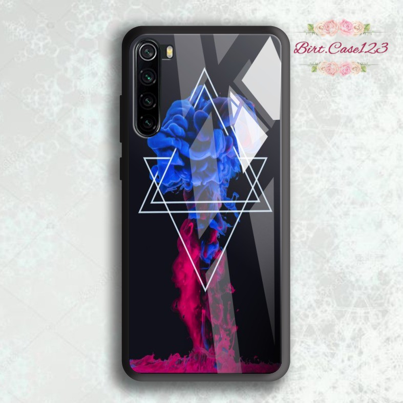 back case glass ABSTRAK Oppo A3s A1k A5 A9 2020 A7 F9 A5s A31 A52 A53 A92 A37 A57 A59 A71 A83 BC5096