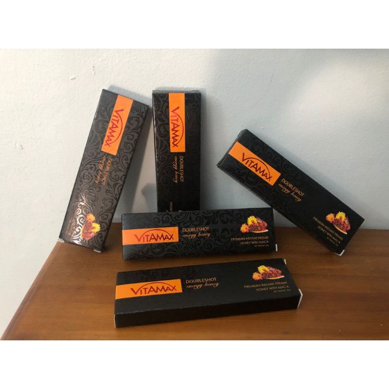 Vitamax doubelshot madu vitalitas pria per sachet import