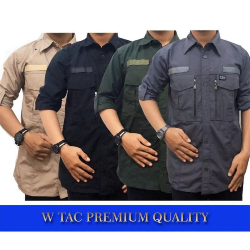 JUMBO KEMEJA TACTICAL PREMIUM W TAC KEMEJA LAPANGAN OUTDOOR KEMEJA PRIA COWOK CEWE
