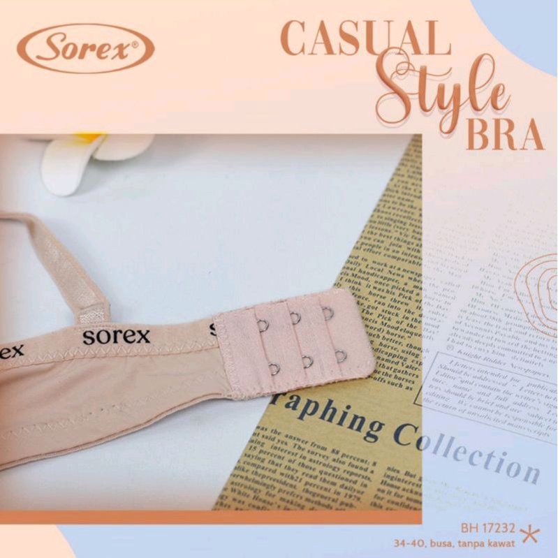 Bh/bra Sorex New CASUAL STYLE Lembut Murah(TANPA CELANA DALAM)