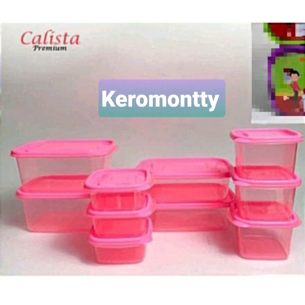 Oita Calista Wadah Makanan Sealware/Oita Toples set Isi 10 pcs