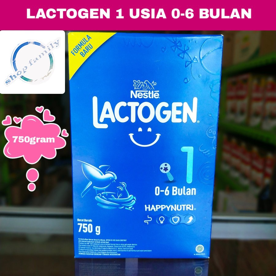 LACTOGEN 1 USIA 0 SAMPAI 6 BULAN 750 GRAM
