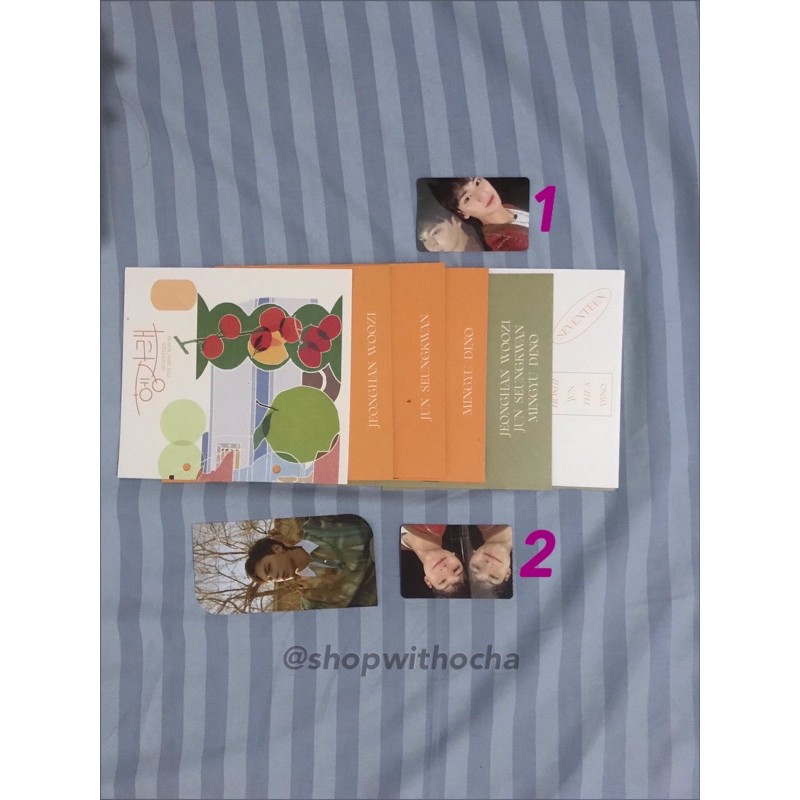 Henggarae Album Set Ver, Mingyu PC Set Ver, Vernon Bookmark