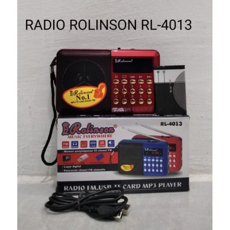 Speaker Radio FM Portable Murottal Mini Rolinson RL 4013 / JOC H-1011 BT