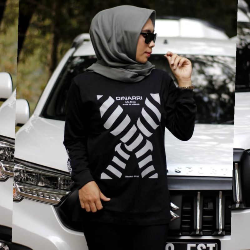 KAOS CASUAL JUMBO - HITAM BELANG @CANDINNIE