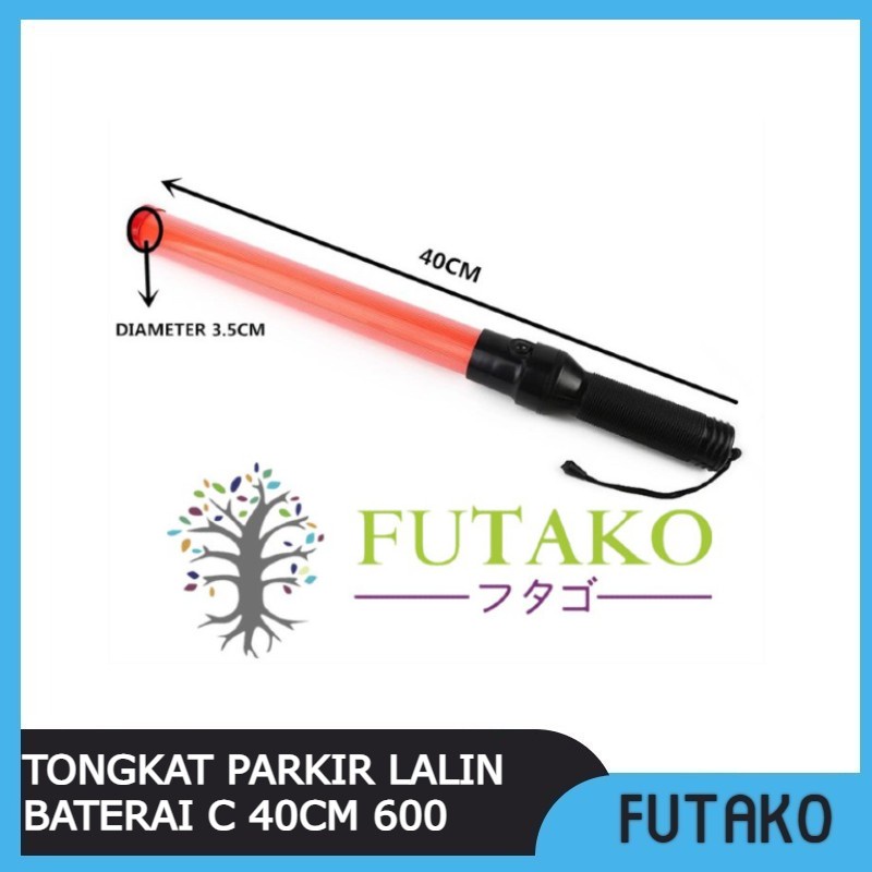 FUTAKO Tongkat Parkir Lalin Senter lalu lintas Stik Polis baterai C diamter kecil