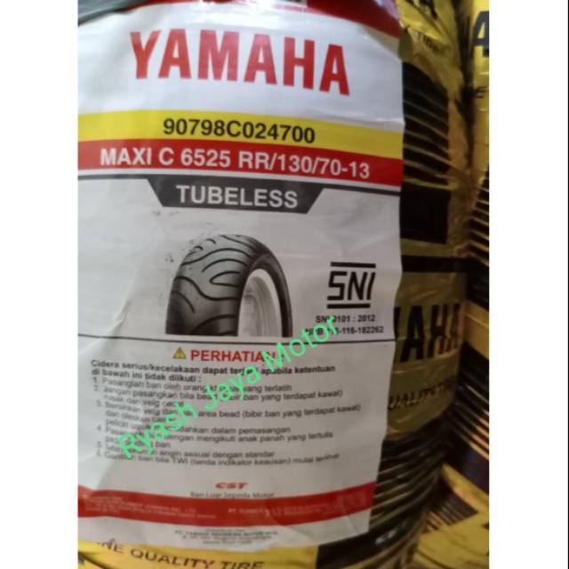 Ban tubeless belakang Yamaha genuine 130/70-13 for N-max/ N-max new