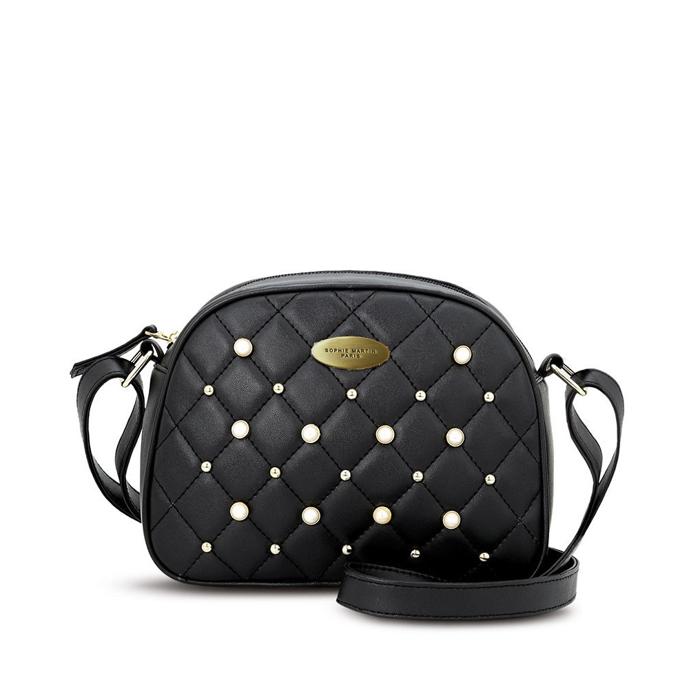 TERLARIS TAS SELEMPANG WANITA KECIL SOPHIE MARTIN HITAM KULIT SORET T4851B5 ORI DISKON MEMBER PROMO