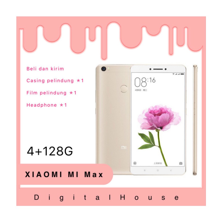 XIAOMI MI MAX ROM 4GB INTERNAL 128GB GARANSI DISTRIBUTOR