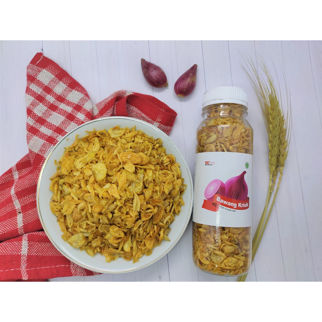 

BAWANG GORENG KRIUK SUMENEP 70gr BEST SELLER - BAWANG MERAH - BAWANG GORENG TANPA TEPUNG