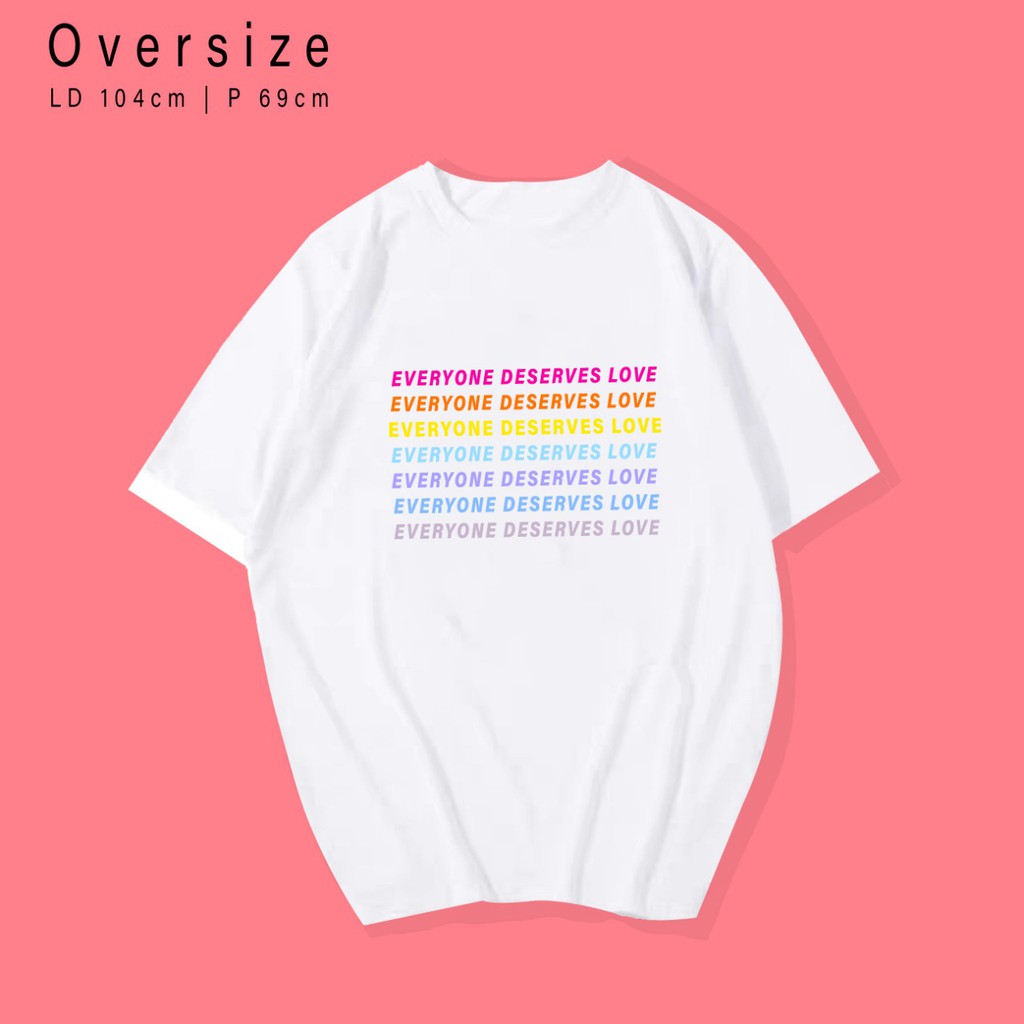 EVERYONE  / TERMURAH BAJU KAOS KATUN WANITA LENGAN PENDEK / TUMBLR TEE