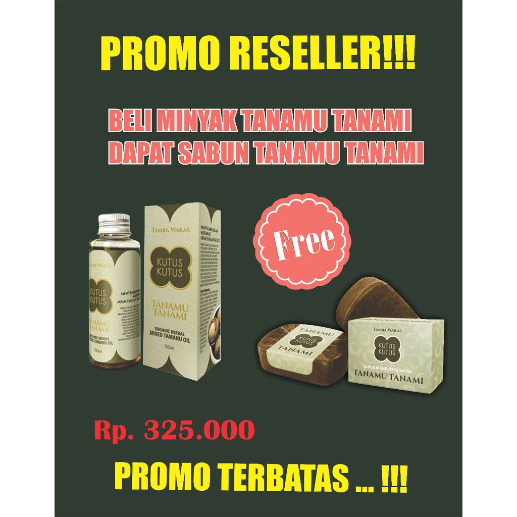 Minyak Tanamu Tanami + Free Sabun Tanamu Tanami