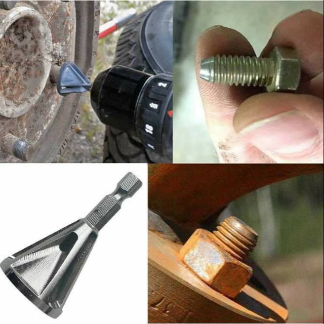 Mata Deburing External chamfer Alat pengikis ujung Baut Pipa besi