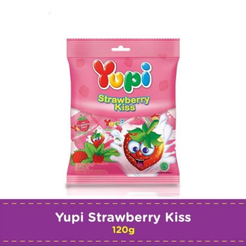 

PERMEN YUPI 120GR STRAWBERRY KISS