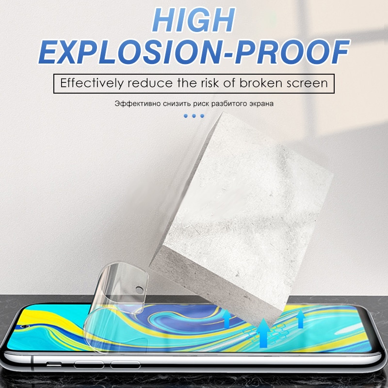 2 in 1 Soft Hydrogel Film Screen Protector +Camera Lens Film For Xiaomi Redmi 9 Note 9S Note 9 Pro Max